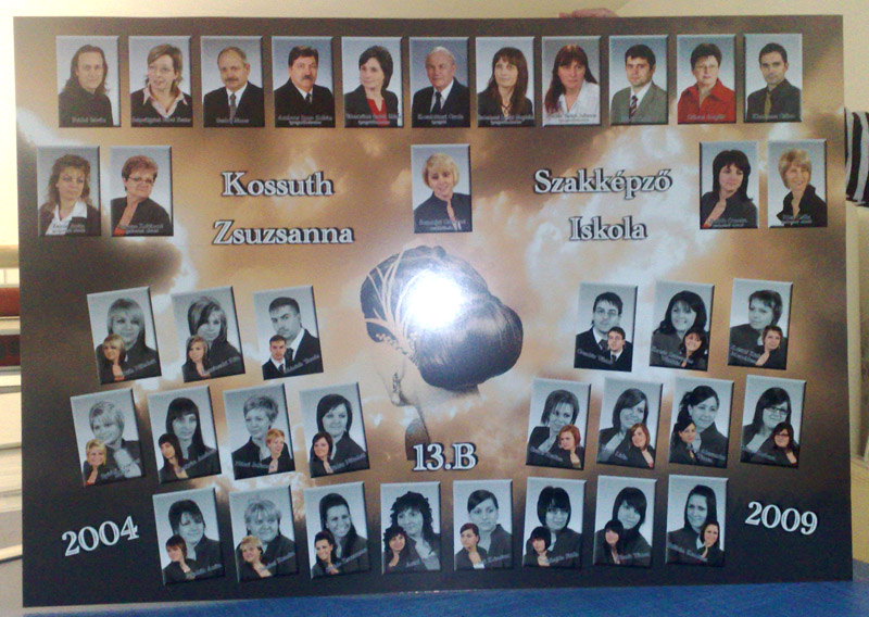 ballagási tabló