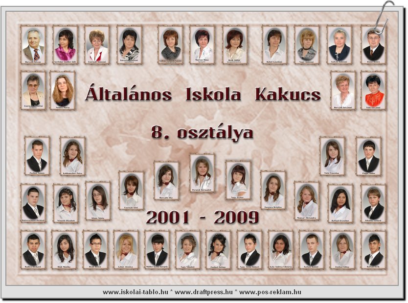 iskolai tabló